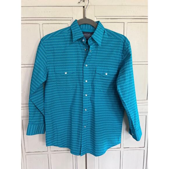 NWOT Panhandle boys size large 14 pearl snap western shirt - Picture 1 of 2